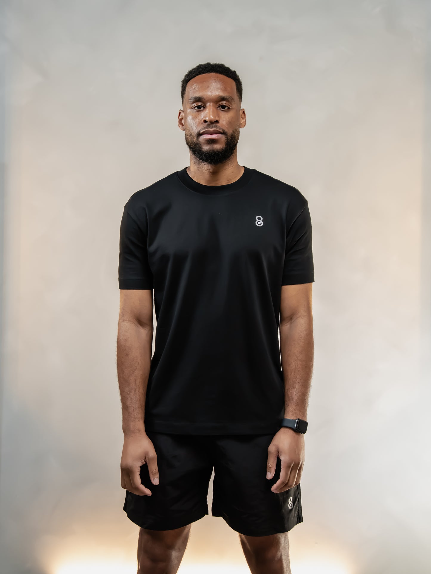12.8 LOGO TEE BLACK