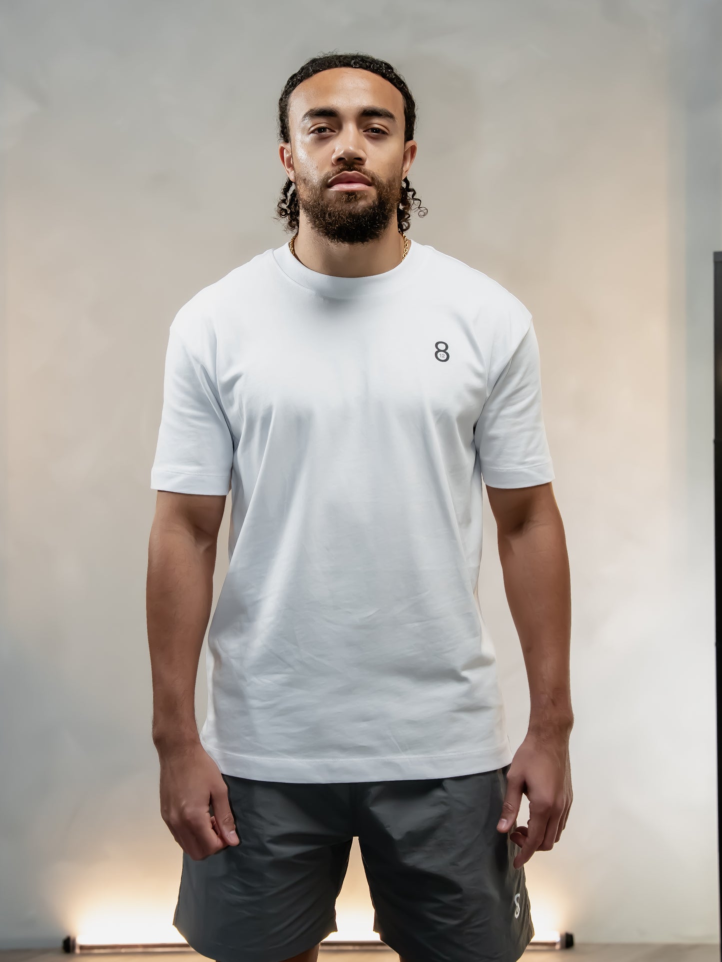 12.8 LOGO TEE WHITE