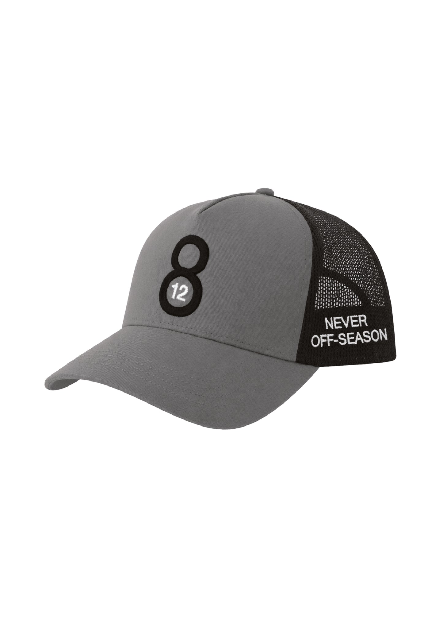 12.8 LOGO CAP GREY/BLACK