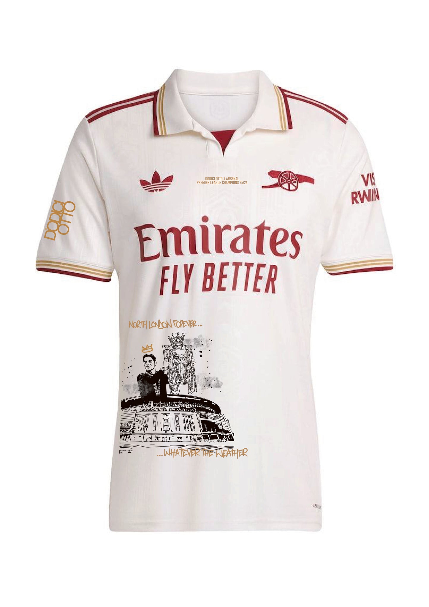DODICI OTTO X ARSENAL CHAMPIONS 25/26 THIRD JERSEY (PLAYERS EDITION)