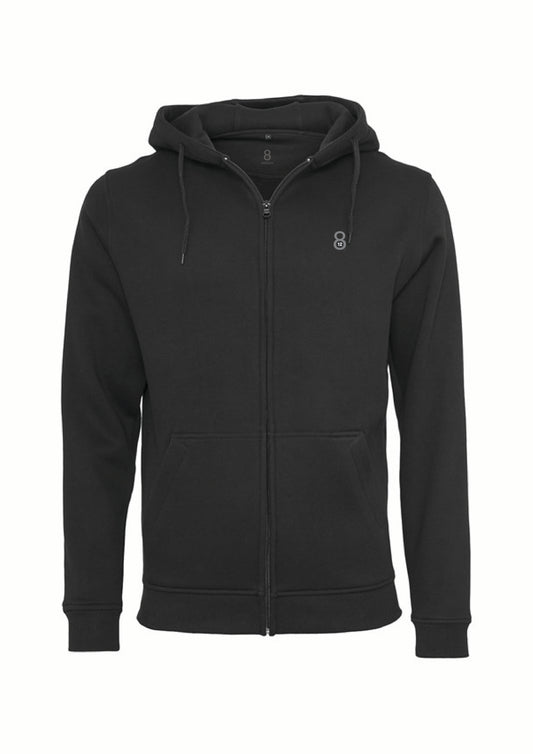 NEVER OFF-SEASON. ZIP HOODIE BLACK