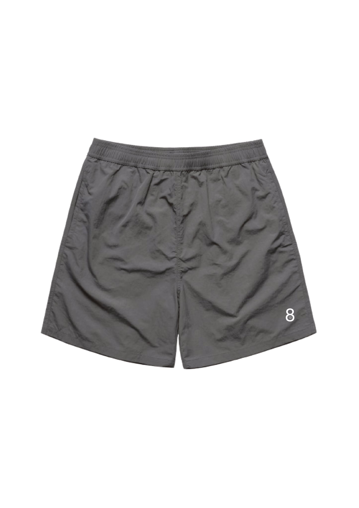 12.8 LOGO SHORTS GREY